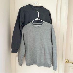 Bundle (2) Fruit of the Loom Crewneck Sweatshirts
